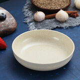 巧居巧具吐骨头小碟子家用塑料小盘子水果盘菜盘垃圾盘创意防摔吐骨头碟子 【米色】4个装