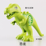 大颗粒积木动物系列配件零件鳄鱼鲨鱼狮子长颈鹿散件玩具兼容le高 霸王龙