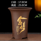 紫砂兰花盆特大君子惠兰花盆墨兰等各种兰花绿植陶瓷紫砂专用花盆 高兰舍得中号 紫砂 x 中等