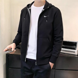 耐克（NIKE）官方 外套男装 25秋季新款跑步防风开衫运动服休闲保暖针织夹克男 【热销款/纯棉】针织保暖/简约刺绣logo 晒图退10 L 175/92