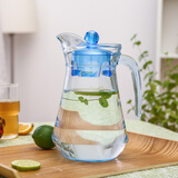 乐美雅（Luminarc)乐美雅玻璃壶耐高温水杯大容量泡茶防爆凉白开水茶壶 耐热凝彩玻璃水壶1.3L