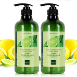 仙维娜橄榄舒爽嫩肤樱桃柔润海藻芦荟香水沐浴露保湿深层清洁留香沐浴乳 柠檬清新爽肤沐浴露2支750ml