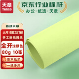 天章 （TANGO）A1 80g浅绿色全开彩色复印纸 大尺寸海报纸手工纸涂鸦纸 环创纸背景纸 墙纸包装纸大张纸 10张/包
