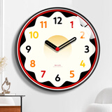 BBA挂钟创意卡通钟表可爱家用客厅儿童房挂墙时钟 多彩漫画 12英寸 