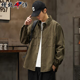 增致牛仔（zengzhi）2025秋冬新款工装牛仔外套男潮流休闲宽松夹克男长袖衬衫上衣服
