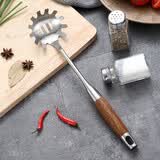 onlycook 锅铲304不锈钢汤勺 加厚木柄炒菜铲子家用牛排煎铲漏勺粉捞勺 粉捞勺/单个