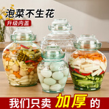 天喜（TIANXI）泡菜坛子家用玻璃密封腌菜坛子酸咸菜罐子腌制老式缸泡菜罐 泡菜坛子5斤装