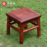 寻秦阁 红木家具缅甸花梨（学名：大果紫檀）新中式小方凳实木小凳子板凳矮凳穿换鞋凳