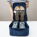 易旅Etravel 旅行鞋包鞋子便携手提式可套箱子收纳包出差整理袋 运动鞋包鞋袋 藏青色
