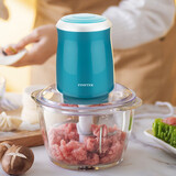 辉胜达 出口多功能绞肉机家用电动碎菜搅肉打蒜小型搅拌绞馅机打胡椒粉 婴幼儿辅食机 蓝色