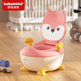 世纪宝贝（babyhood）儿童马桶 男女宝宝婴儿坐便器小孩便盆尿盆小马桶加大抽屉便槽 藕粉色 PU软垫（赠清洁袋+刷子）