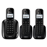 AT&T 美国 31109 中文数字无绳子母机家用商务办公有线座机 电话机 31109中文版一拖二 黑色
