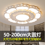 质肯2026款客厅灯主灯高端大气圆形大灯大尺寸大厅吸顶灯轻奢中山灯具 【全光谱Ra≥97】80cm 96W 无极调光（20-24平）