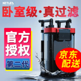 尼特利（NETLEA）壁挂过滤器鱼缸2号外置过滤器小型外挂式过滤器 2号壁挂 鱼缸/除油膜版