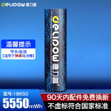 德力普（Delipow）18650锂电池 3.7V大容量可充电适用强光手电筒/头灯/航模/手持台夹扇 平头5550mWh【单节电池】