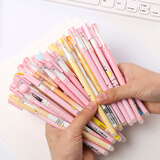 可擦笔女小学生3-5年级热摩可擦笔0.5 磨魔易擦笔魔力擦水笔可爱卡通男可擦中性学生文具用品争创 10支 女生款『晶蓝』+5支笔芯（+2支橡皮棒)