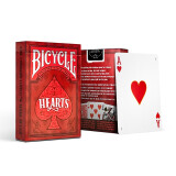 BICYCLE单车扑克牌 经典娱乐红心大战 魔术花切纸牌 美国进口 红桃