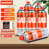 岩谷（Iwatani）卡式炉气罐燃气煤气体便携气瓶250g卡磁炉喷抢瓦斯丁烷罐安全防爆 原装250g*6+收纳袋