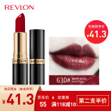 露华浓（Revlon）丽采保湿滋润唇膏女士哑光黑管口红女士不掉色美妆化妆品女彩妆 630#牛血色（奶油质地）