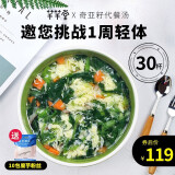 芊芊堂代餐汤速食代餐速食饱腹食品卡热量懒人早晚餐代餐食品代餐食品 混合口味30杯（仅山菌、鲜蔬）