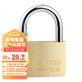 梅花（BLOSSOM）铜挂锁 防水防锈家用锁具 宿舍挂锁柜门锁 防盗窗锁头55mm（076）