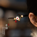 珍木坊情人节礼物发簪古风檀木簪子礼盒装高级感日常佩戴送女朋友头饰 芳胭【黑檀木】