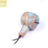 纳悟 寿山石佛头藏式三通 金刚星月菩提文玩手串配饰diy 寿山石三通20mm