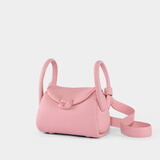 古良吉吉猪猪枕头包小号真皮女包单肩斜挎包包女包送礼可爱粉色包小猪包 甜莓粉