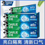 黑人（DARLIE）好(原黑人)超白牙膏190g微分子亮白隔离男女通用大支装亮白牙膏 190g*3支