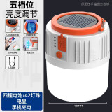曼戈途超亮充电灯泡停电应急露营LED帐篷挂照明灯户外太阳能夜市摆地摊 高配版1420HW经典20小时