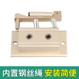 凯顿手摇器升降晾衣架手动晒衣架配件手柄双杆式通用阳台摇把大全凉衣 方形香槟金11.2-11.5