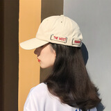 迈帽姿帽子男女潮牌黑色鸭舌帽韩版秋冬季遮阳帽休闲百搭男士棒球帽街头简约 米色 M(56-58cm)