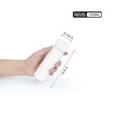 圣朗尼（SHENGLANGNI）迷你保温杯女士便携小号水杯l容量学生口袋简约可爱 白色150ml 150ml 单杯