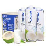INNOCOCO一诺可可泰国进口100%椰子水NFC果汁1L*12瓶整箱家庭装富含电解质