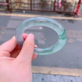 玉施翡翠玉镯缅甸A货手镯女士玻璃种飘花镯子阳绿贵妃冰种珠宝首饰 已联系客服选货，尾款4000
