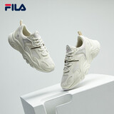 FILA【男女同款】斐乐官方跑步鞋复古老爹鞋火星鞋潮流时尚老爹鞋 女-微白/雨雾灰-WA 36