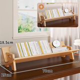 木格格家用实木小书柜学生桌上书本收纳书架桌面整理书立架简易储物架子 组合【清漆70+清漆70】