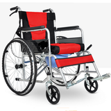 亿佰康轮椅折叠轻便小巧老年人轮椅带坐便器便携老人残疾人手推车