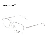 万宝龙（MONTBLANC）眼镜框 经典棱纹系列半框近视眼镜MB0061OA 003 54MM