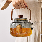 忆壶茶煮茶壶玻璃烧水壶耐高温电陶炉加热蒸煮一体提梁家用大容量茶具