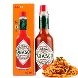 辣椒仔（Tabasco）美国进口 塔巴斯科辣椒酱 意面辣椒汁 必胜客低脂肪蔬菜沙拉西餐0 辣椒酱60ml