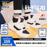 Skechers斯凯奇男女童棉鞋儿童雪地靴冬季厚实保暖中帮大童二棉鞋8701647L 女童-白色-黑色-粉红色-WBPK 32码