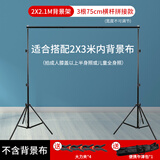 天锐门型摄影背景架伸缩杆折叠支架大型绿幕抠像拍摄背景布拱门支架宽度高度可调节设备直播间背景支架 2*2米加粗背景架（送包送4个夹子）