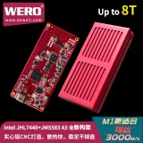 WERO NVMe M.2雷电3/USB4双模JMS583+JHL7440移动外置ssd固态硬盘盒 USB4.0-40G/10Gbps-中国红-红板