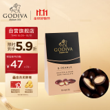 歌帝梵（GODIVA）扁桃仁夹心坚果黑巧克力豆 原产国澳洲  休闲零食儿童礼物