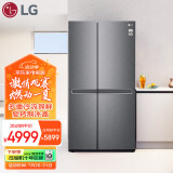 LG 御冰系列 649升超大容量对开门冰箱 双开门多重冷流 风冷无霜  钛灰银  S651DS12