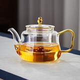 绿昌明茶壶泡茶加厚耐热带过滤煮茶壶带过滤茶壶办公家用烧水壶功夫茶具