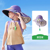 kocotreekk树儿童防晒帽空顶渔夫帽男童遮阳帽宝宝帽子大檐披肩