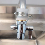 乔治史帝夫净水器配件自来水龙头双通转换开关史蒂夫龙头单切开关万能接头3分软管 转换开关+万能接头