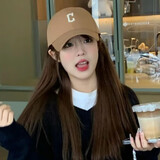 【95成新】美职棒MLB帽子女可调节鸭舌帽休闲运动美拉德棒球帽3ACP9203N 驼色 F   